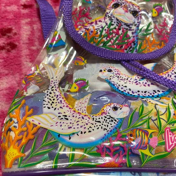 VINTAGE LISA FRANK RAINBOW REEF β€οΈβπ₯ MINI BACKPACK - Picture 5 of 5
